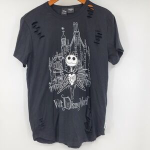 Disney Our Universe Nightmare Before Christmas Jack Skellington Distressed Tee M